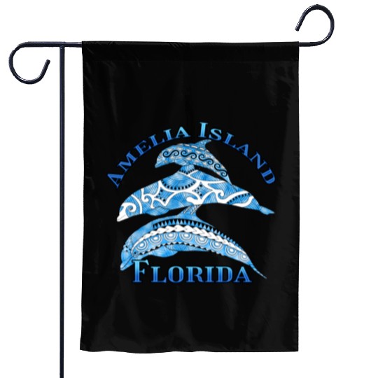 Amelia Island Florida Vacation Tribal Dolphins Garden Flags