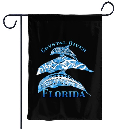 Crystal River Florida Vacation Tribal Dolphins Garden Flags