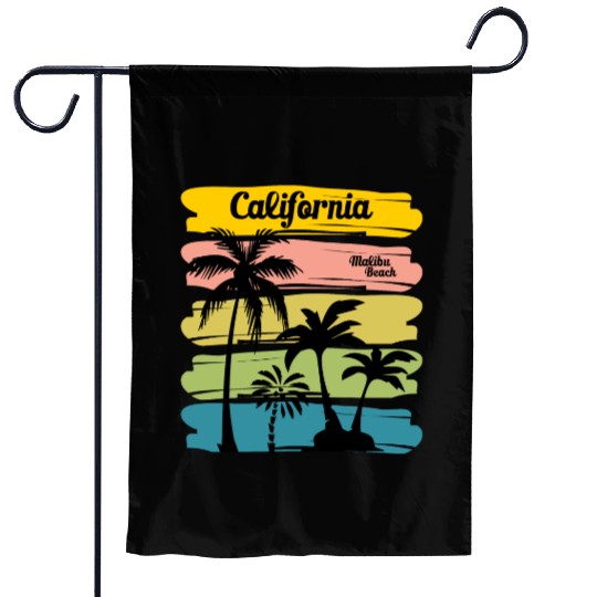California Summer dance party Garden Flags