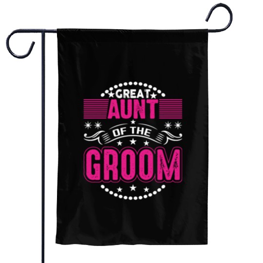 Great Aunt Of The Groom Wedding Bridal Shower Brid Garden Flags