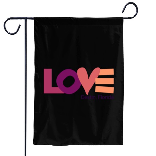 LOVE LOGO Multi Color Logo Garden Flags