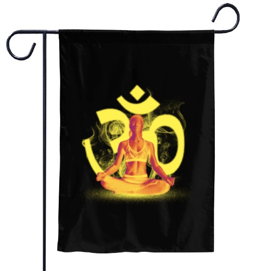 Yoga Meditation Garden Flags