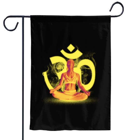 Yoga Meditation Garden Flags