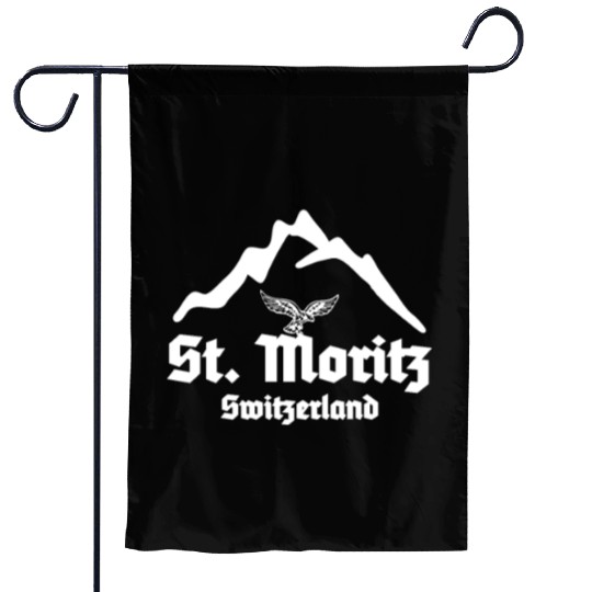 St. Moritz, Swiss Region Switzerland, Schweiz Garden Flags