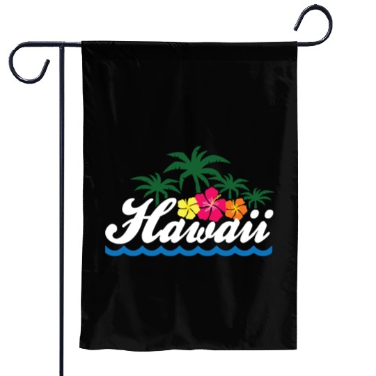Hawaii Hibiscus Hawaiian Islands Ocean Beach Aloha Garden Flags