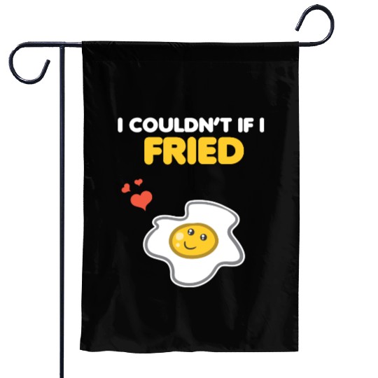 Matching Couple Funny Egg & Bacon Romantic Pun Garden Flags