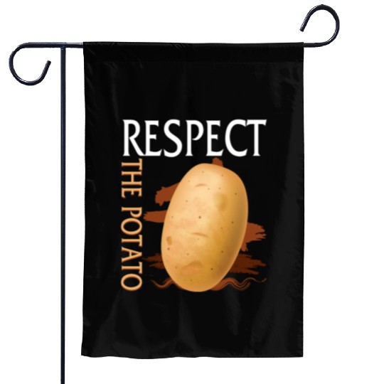 Potato Vegetable Garden Flags, Respect The Potato Garden Flags,