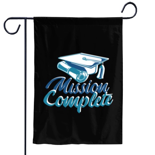 Mission Completed Graduation University Done Missi Garden Flags