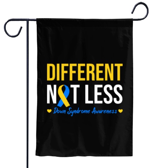 Different Not Less World Down Syndrome Awareness Garden Flags