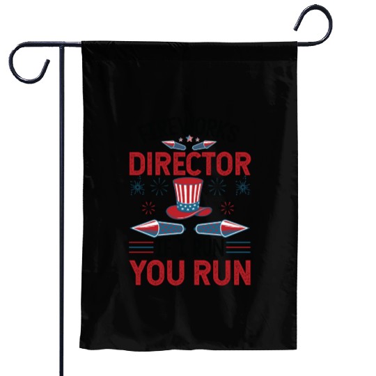 Funny 4th Of July Independence Day Fireworks Gifts Garden Flags