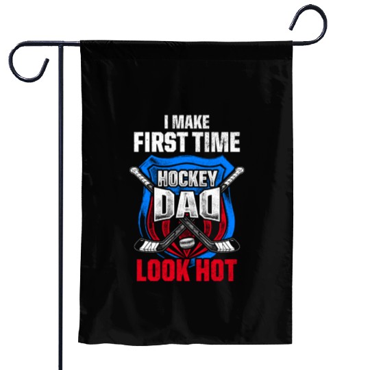 Mens New First Time Dad to Be Beat Hockey Daddy Garden Flags