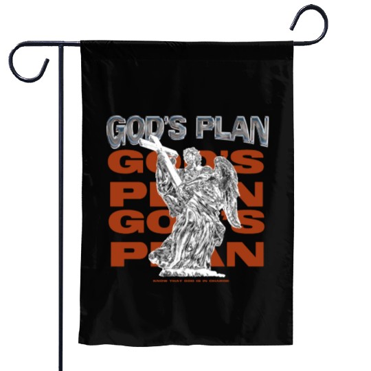 Gods Plan Streetwear Design Garden Flags