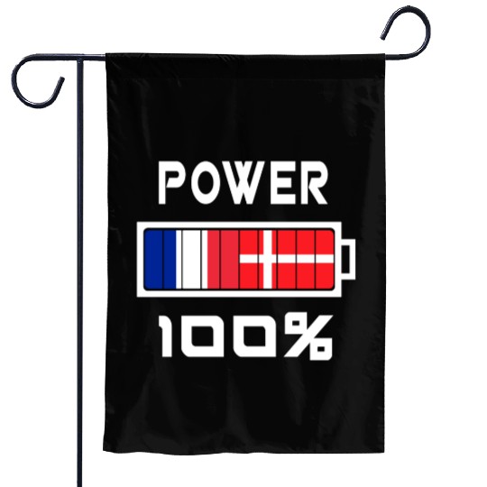 Denmark and France power 100% Garden Flags