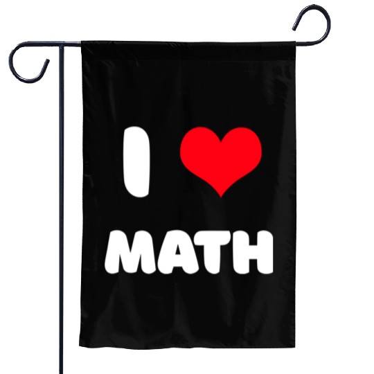 I love math Garden Flags