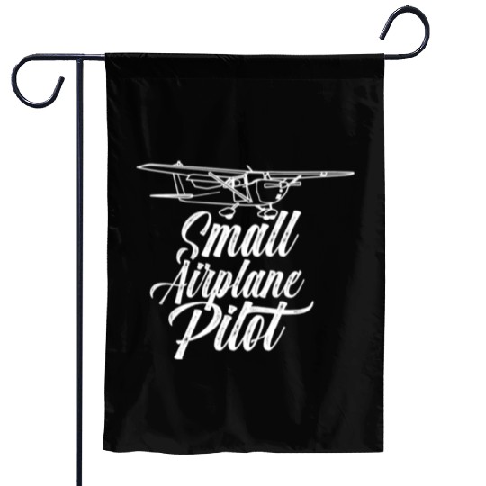 Small Airplane Pilot Aircraft Private Garden Flags