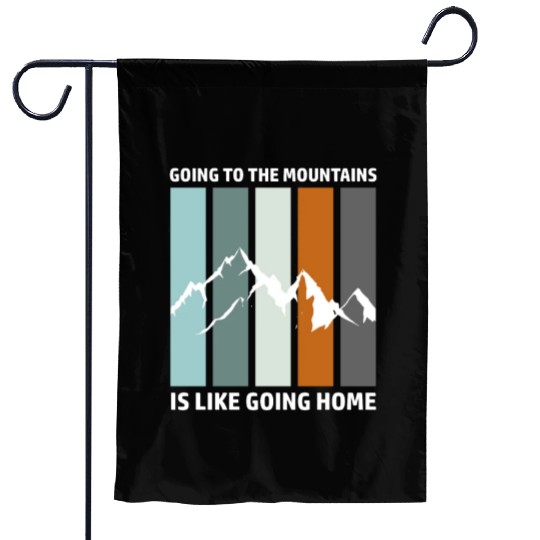 Hiking Snowboarding Skiing Mountains Garden Flags