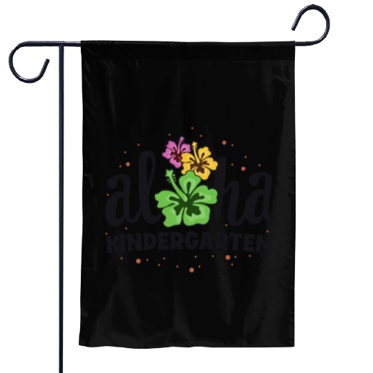 Aloha Kindergarten Kinder Teacher First Day Back Garden Flags