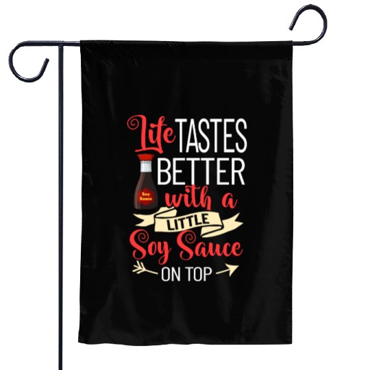 Soy Sauce Japanese Sushi Dark Ramen Noodles Bottle Garden Flags
