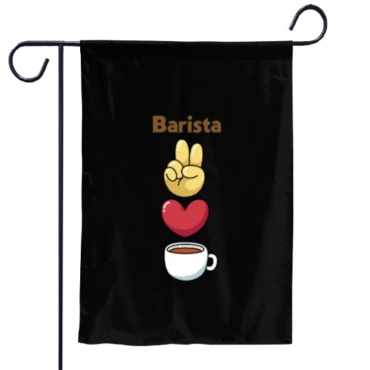 Barista Garden Flags