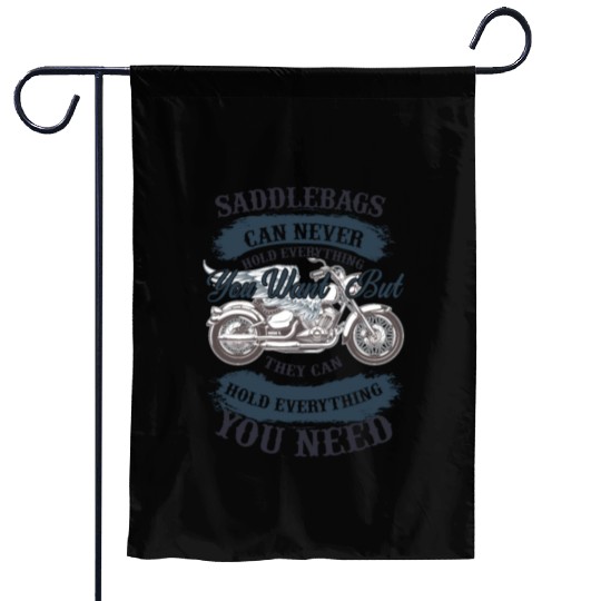 Saddlebags can never hold everything | Motorcycle Garden Flags