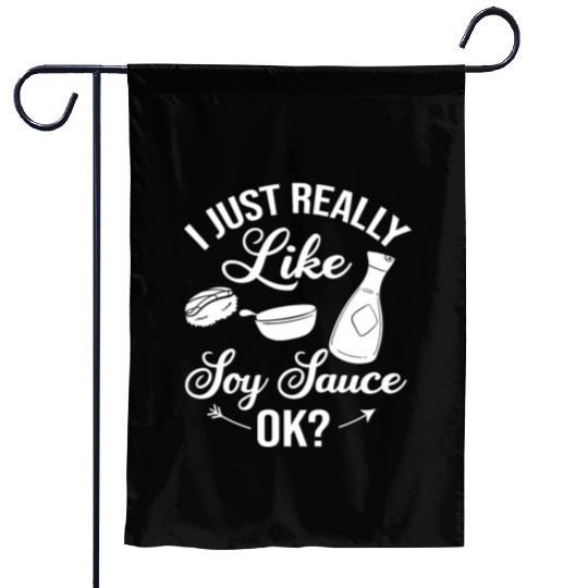 Soy Sauce Japanese Sushi Dark Ramen Noodles Bottle Garden Flags
