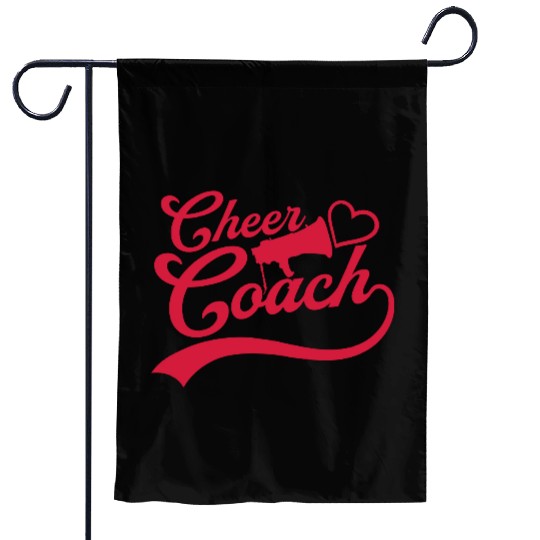 love cheer coach megaphone Garden Flags