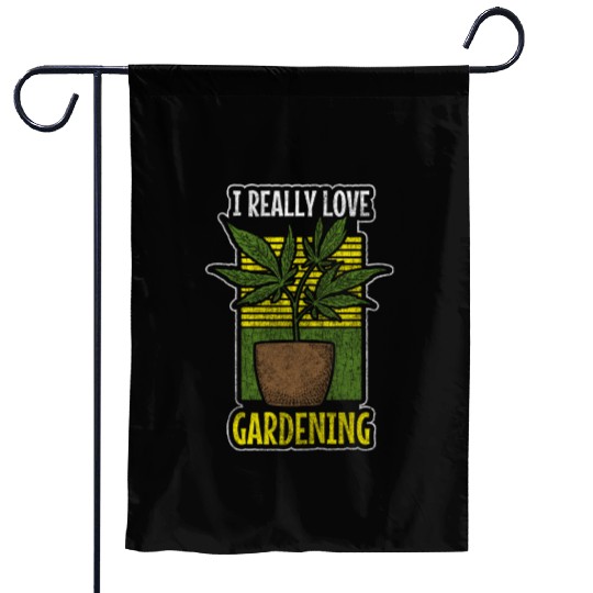 Hemp Stoner Hashish Garden Flags