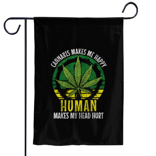 Hemp Hash Garden Flags