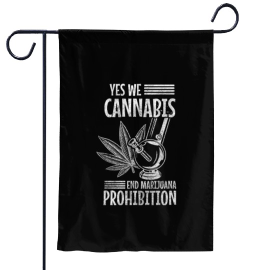 Hemp Weed Hashish Garden Flags