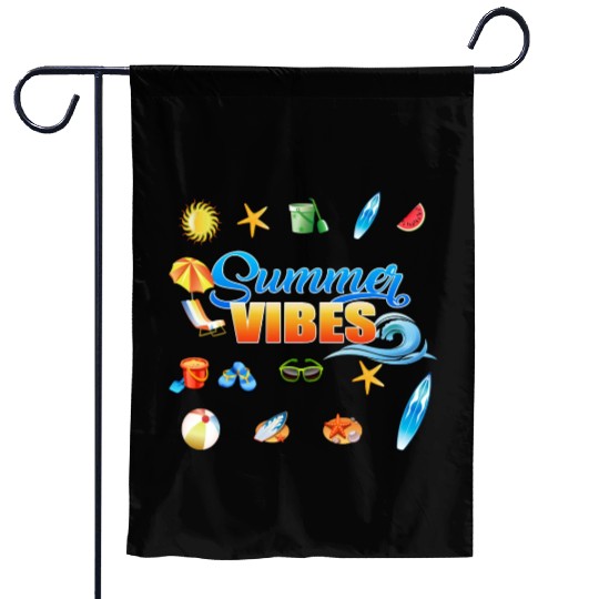SUMMER VIBES Garden Flags