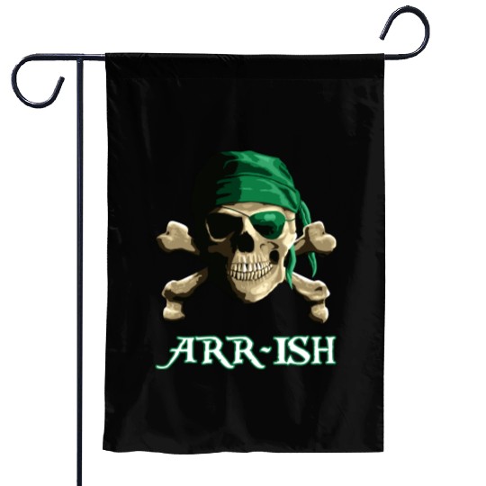 Arrish Funny Pirate Saint Patricks Day Garden Flags