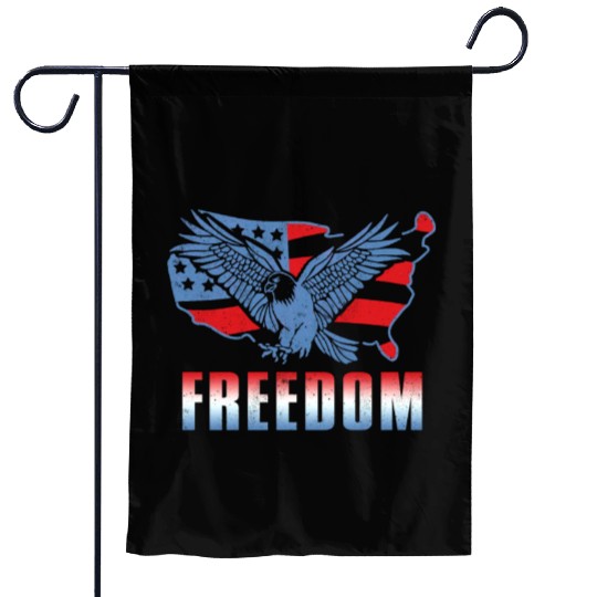 Freedom American America Eagle USA 4th Of July Garden Flags