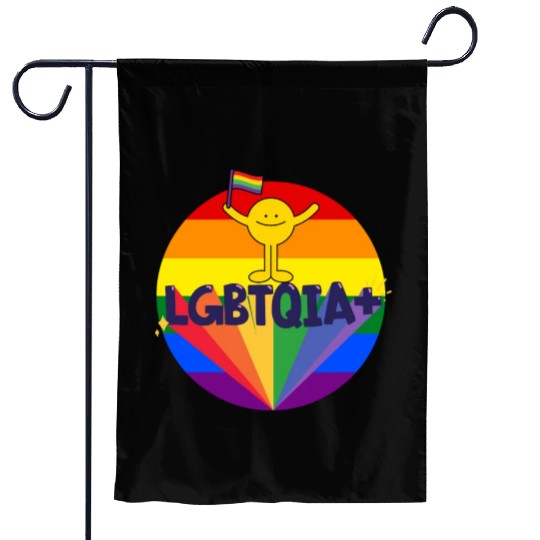 LGBTQIA flag color - Pride quote lgbt community Garden Flags