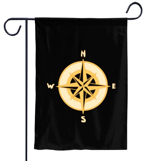 Nautical Compass star / rose, cardinal directions Garden Flags