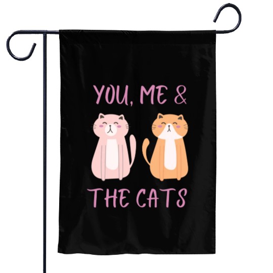 ask me about my cat funny cat Garden Flags