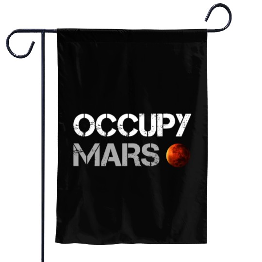 OCCUPY MARS Garden Flags
