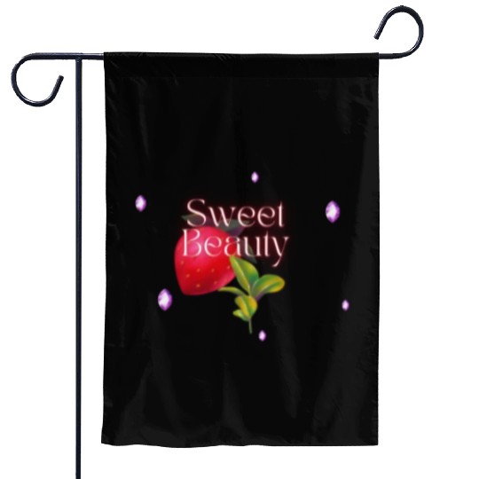Green and Red 3D Sweet Beauty Garden Flags