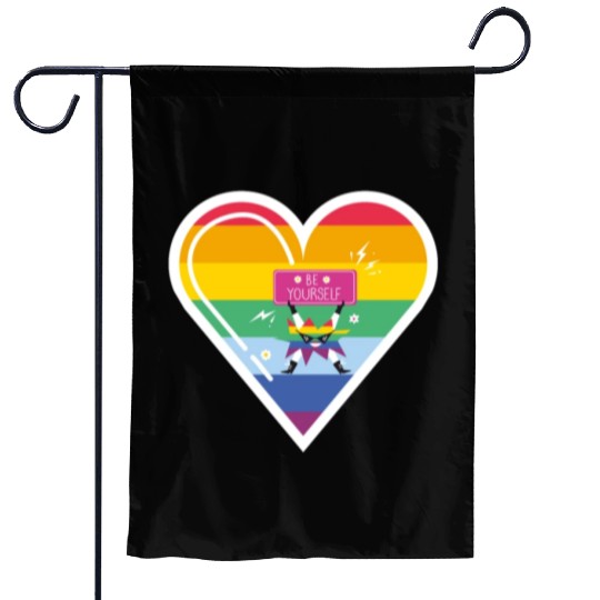 LGBT Pride be yourself Garden Flags