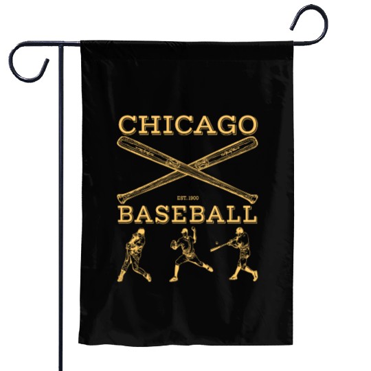 Vintage Chicago baseball est 1900 Garden Flags