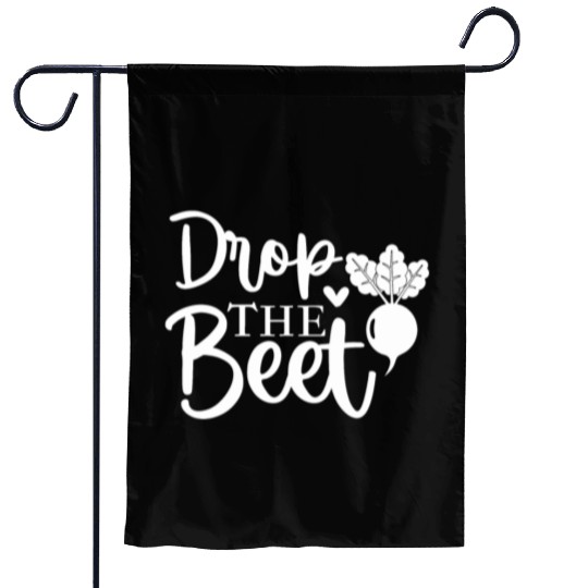 Drop The Beet Funny Food Design Garden Flags