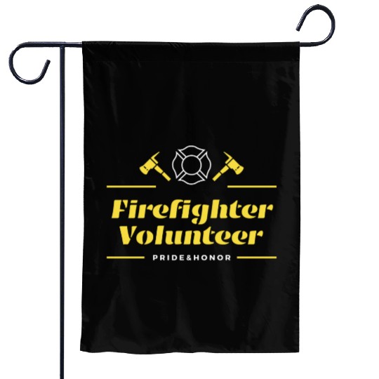 Firefighter Volunteer Pride and Honor Garden Flags
