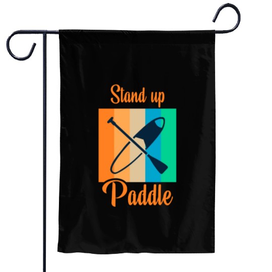 standup paddle Garden Flags