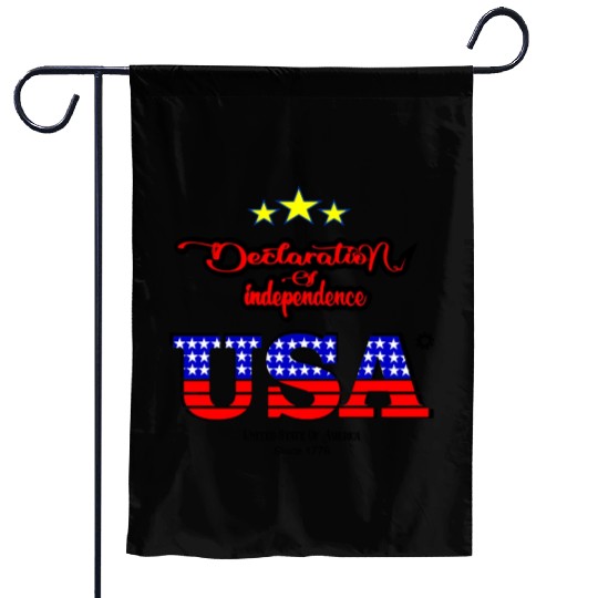 Declaration of Independence 1776- Independence Day Garden Flags