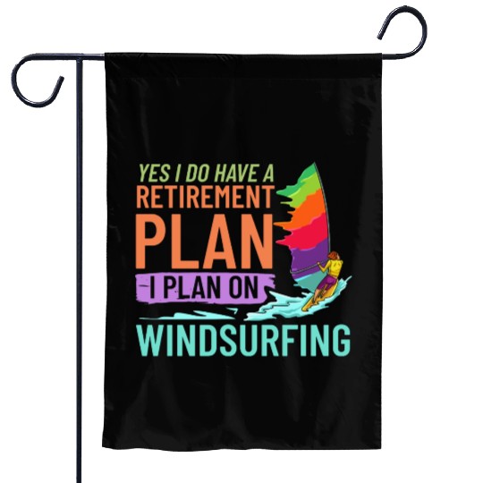 Windsurfing Board Sail Paddle Windsurfer Garden Flags