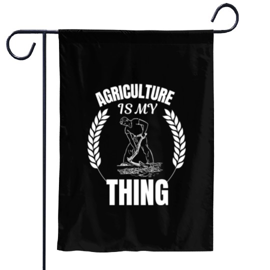 AGRICULTURE IS MY THING, FARMER GIFT IDEAS, BEEF Garden Flags
