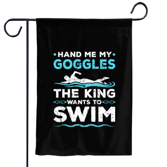 Swim Men Garden Flags