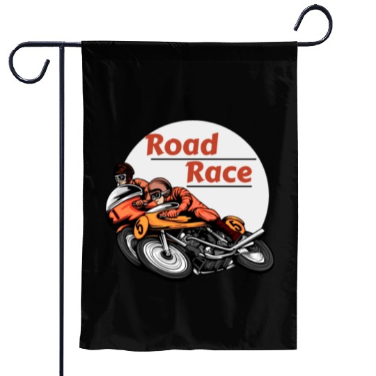 Road race Garden Flags