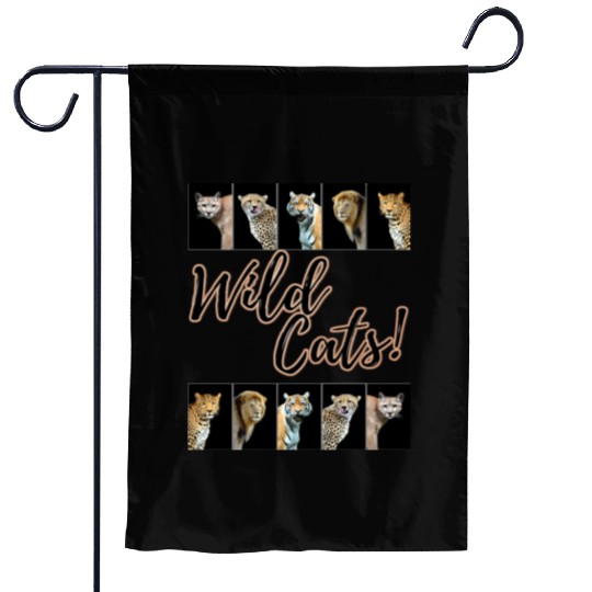 WILDCATS! | Lion, Leopard, Cheetah, Puma, Tiger Garden Flags