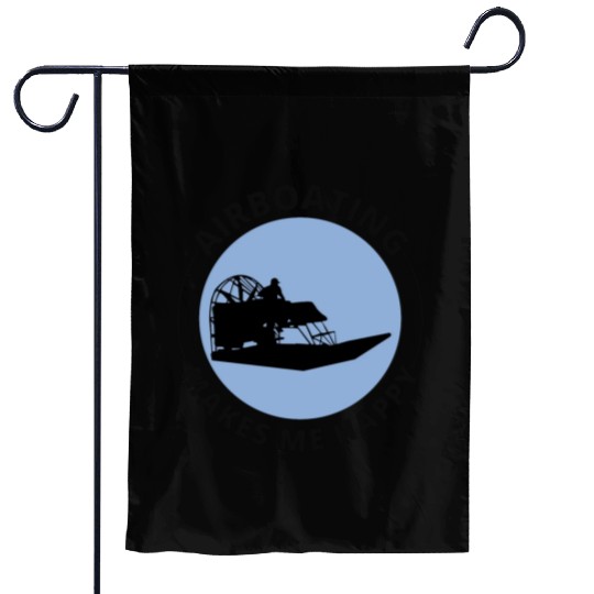 Airboat Fanboat Airboating Planeboat Swamp boat Garden Flags