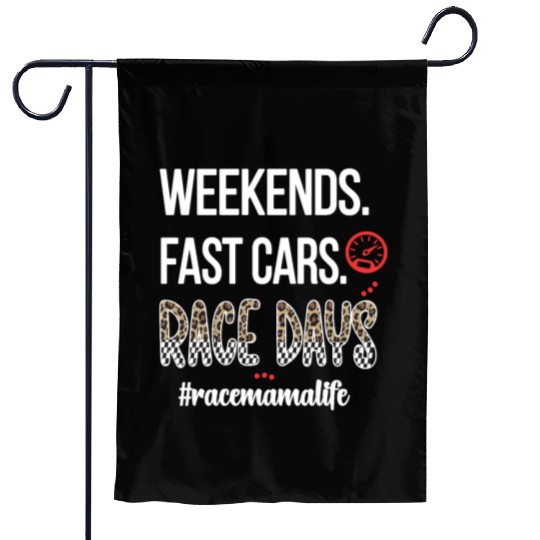Race Mama Life Racing Mom Racing Mother Gifts Garden Flags